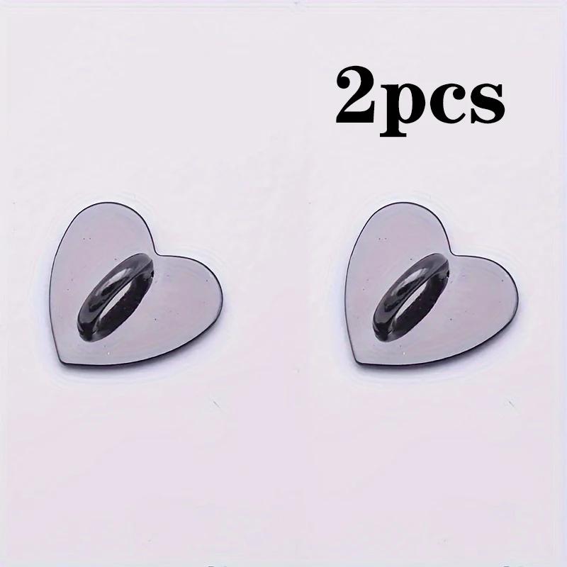 

2Pcs Metal Heart Shaped Phone Charm Holder Love Heart Phone Finger Ring Self Adhesive Mobile Phone Back Stand Hooks