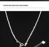 Xiaohongshu S925 Sterling Silver Korean Japanese Style Crushed Silver Freshwater Pearl Necklace & Bracelet Set