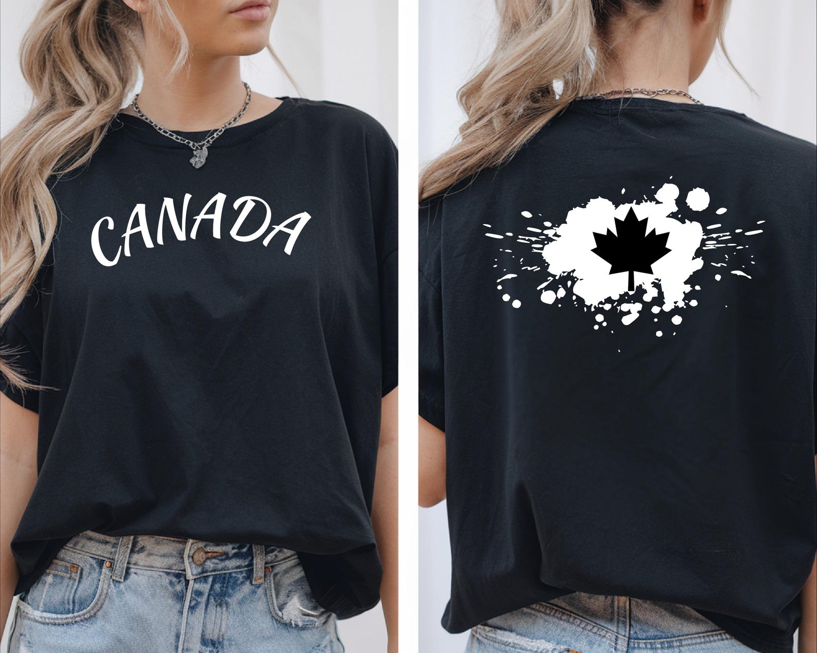 Canada Maple Leaf T-Shirt, Patriotic Souvenir, Canada Pride Shirt, Canadian Made Top L