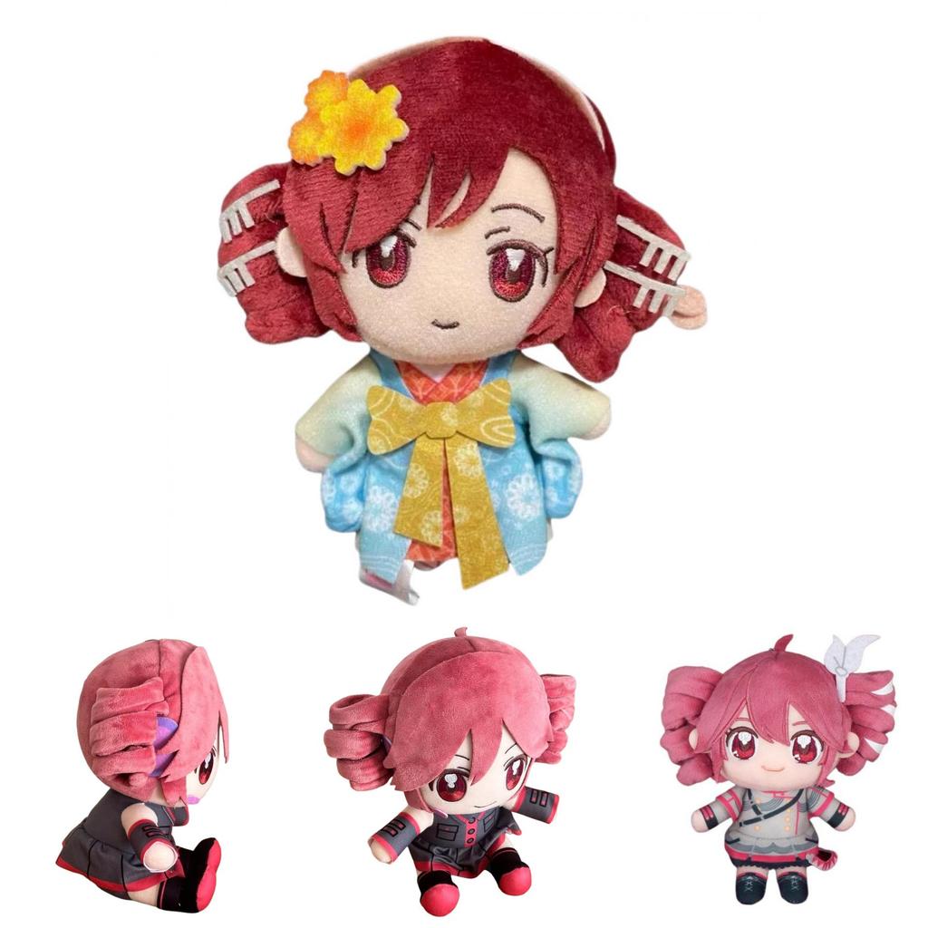 Niedliche Kasane Teto Plüschpuppe mit kurzem Fell Design Perfekt für Anime-Sammler