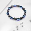 New Arrival Turkish Evil Eyes Bracelet Hematite Stone Therapy Health Care Magnetic Bangle Yoga Bracelets for Women Men Jewelry