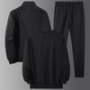 Sports Suit Men's Cardigan Sweatshirt Three Piece Set Casual Sweatpants Youth Loose Round Neck Top Trendy Long Sleeved Shirt