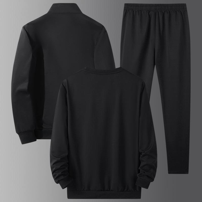 Sports Suit Men's Cardigan Sweatshirt Three Piece Set Casual Sweatpants Youth Loose Round Neck Top Trendy Long Sleeved Shirt