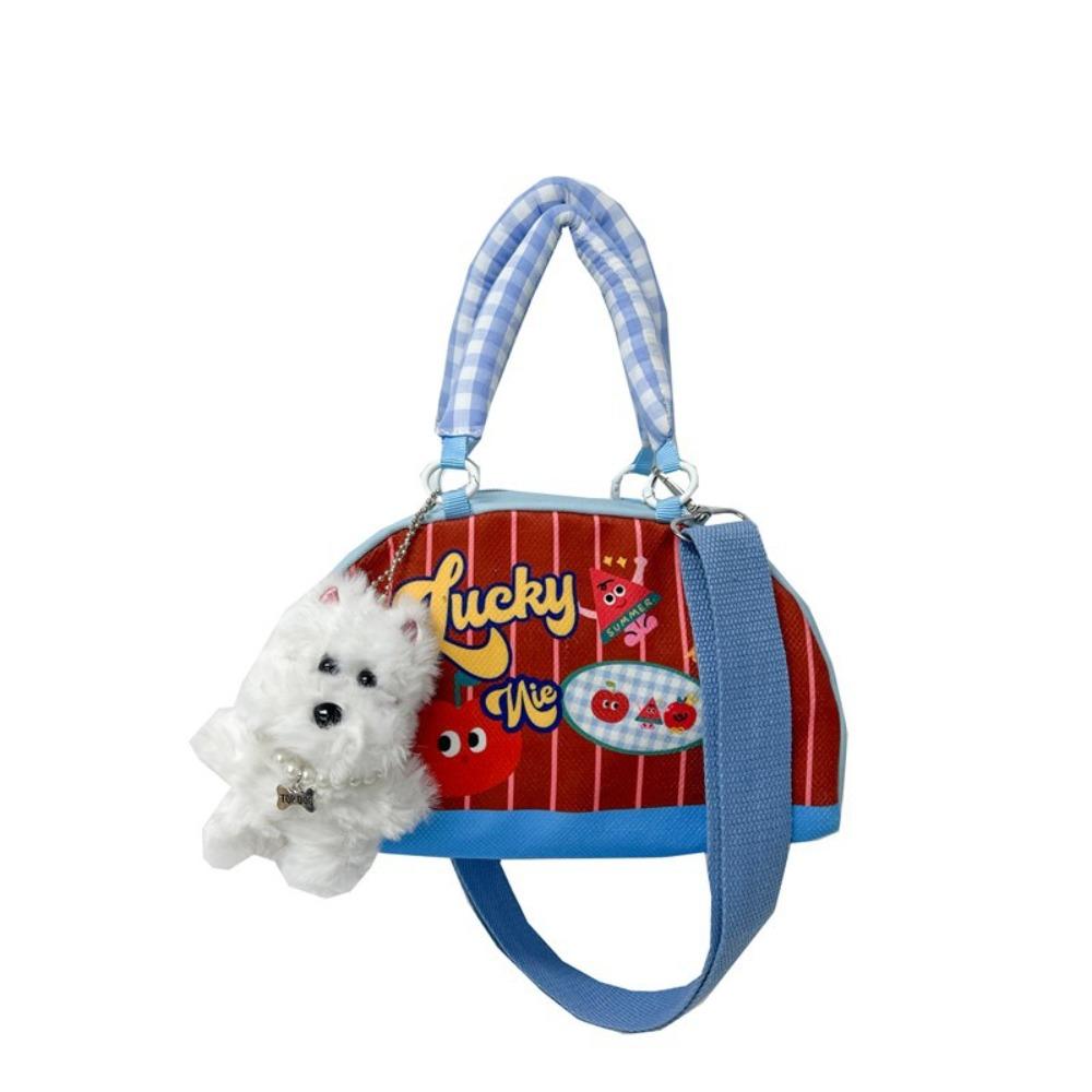 

Korean Style Children s Stripped Handbag Kawaii Crossbody Shoulder Bag Boys Girls Red Fruit