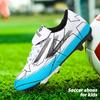 Yuxing Shoes Youth Football Shoes Mesh Upper Rubber Sole Light Weight Strong Grip for Grass Training