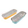 10Pcs Reusable Rectangle Aluminum Foil Tin Cup With Lids Pudding Cake Mold Air Fryer Small Baking Tray Baking Pastry Tools