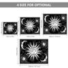 Aesthetic Black and White Sun Moon Tapestry Wall Decoration Hanging Tapestry for Bedroom Living Room 150 X 200cm/ 59 X 78.7inch