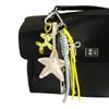 Internet celebrity personalized starfish key fringed balloon dog versatile pendant keychain woven rope bag pendant gift