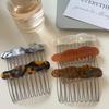 Simple Acetate Bow Hair Comb Clip  DIY Hair Accessories Hair Supplies Sweet Bow Inserted Comb Acetate Comb Clip