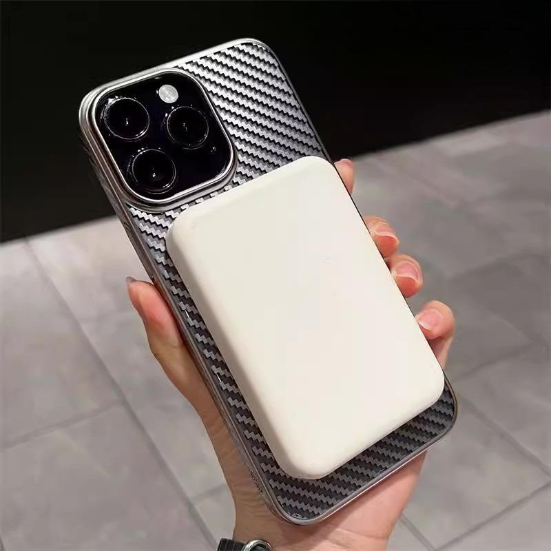 Magnetic Suction Suitable for Apple 16promax Mobile Phone Case IPhone 15 Transparent All Inclusive Hard Set 14 Sets
