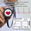 ECG 7 Step Ruler Card Portable Pocket ECG Interpretation Tool 7 Step Ruler Card Device for Quick & Accurate Measurements