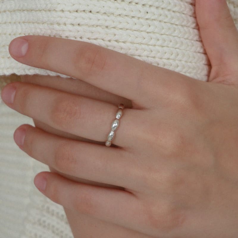 

Less is more silver pebble ring free