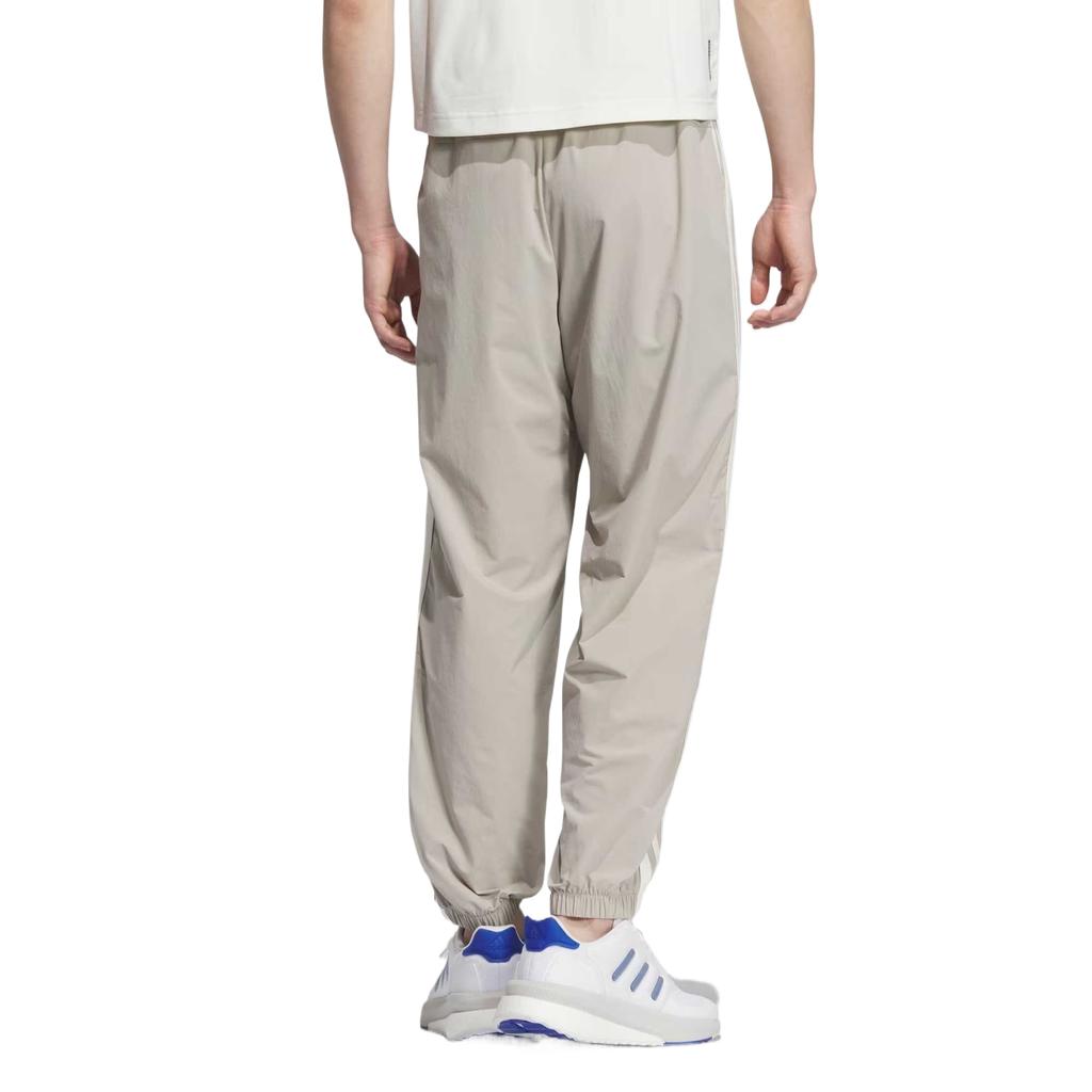 adidas Sportswear Fashion Trendy Versatile Mid-Rise Tapered Knit Joggers Men Joggers Gray White KC2842