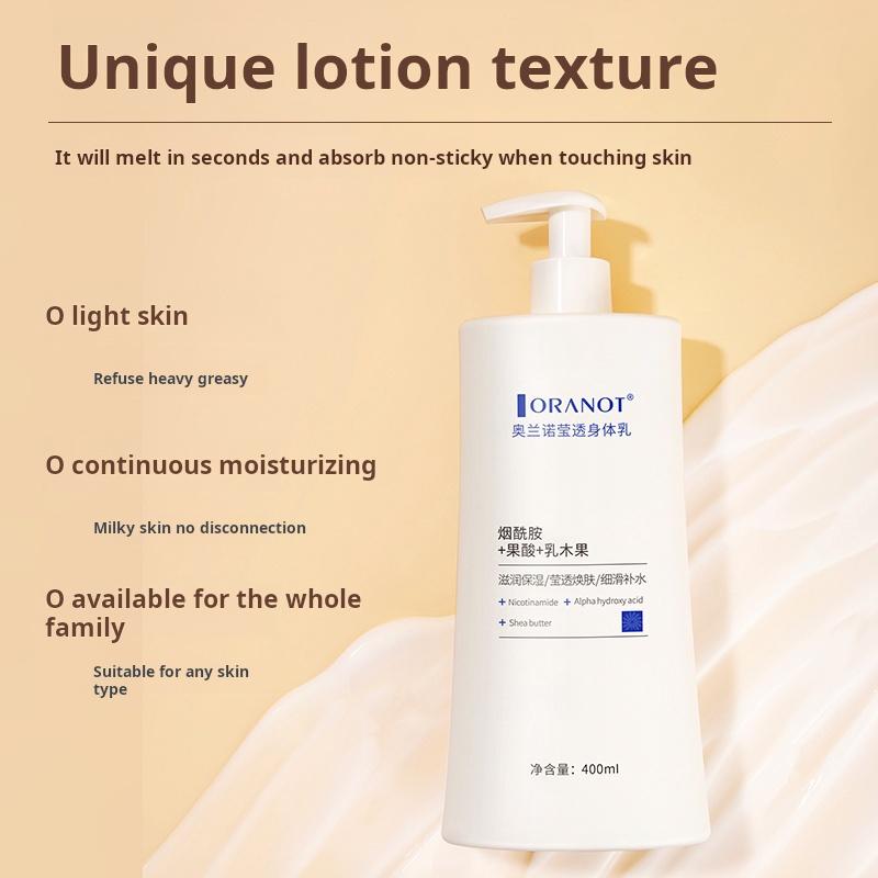 Oranno 3-in-1 Full Body Moisturizing Body Lotion, 2 x 400ml Bottles