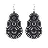 Vintage Candy Color Openwork Pattern Long Earrings For Women Jewelry Big Hollow Geometric Metal Drop Dangle Earrings Pendientes