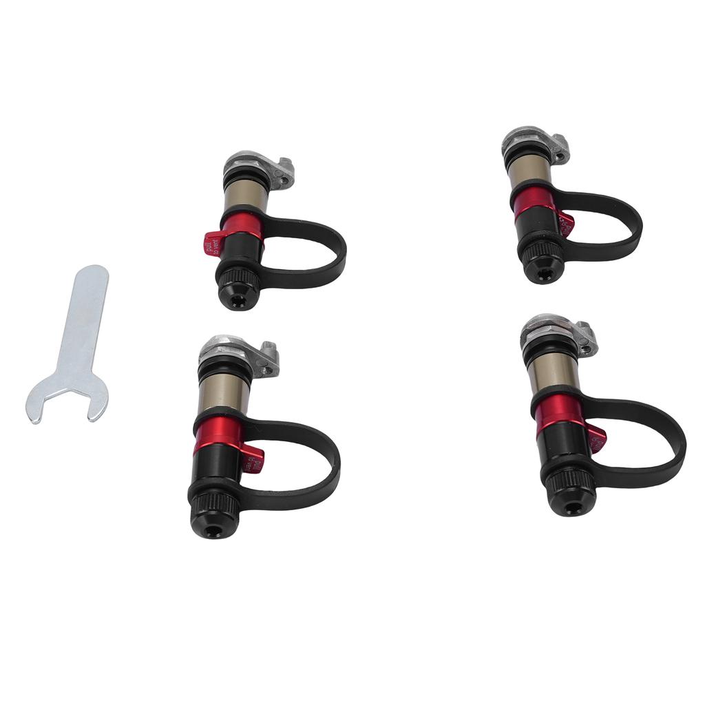 4 Pcs Tire Deflator Valve Kit Auto Stop Quick Deflation Supports Pressure Sensor Installation Tire