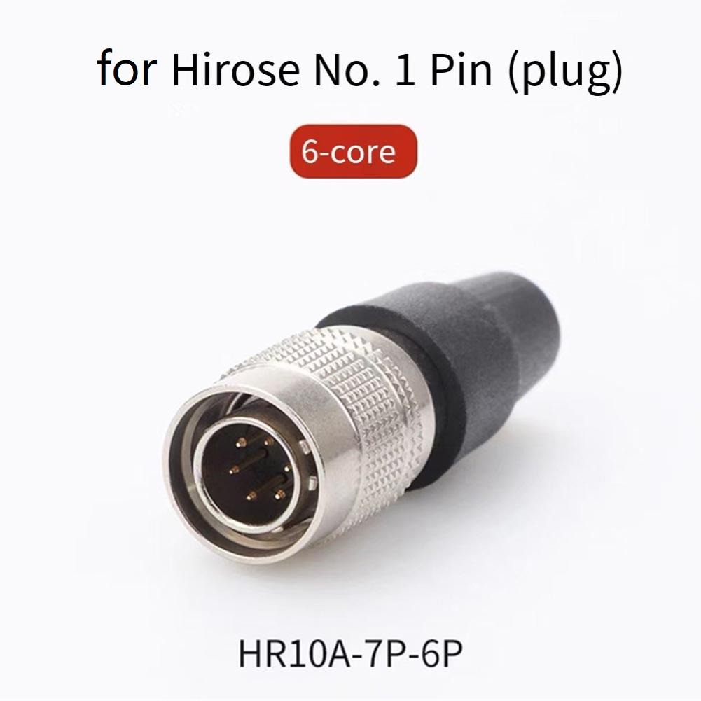 Heavy Machinery 6Pin Connector Rated Voltage 300V Zinc Alloy Body Brass Gold Plated Contacts For Automation Systems