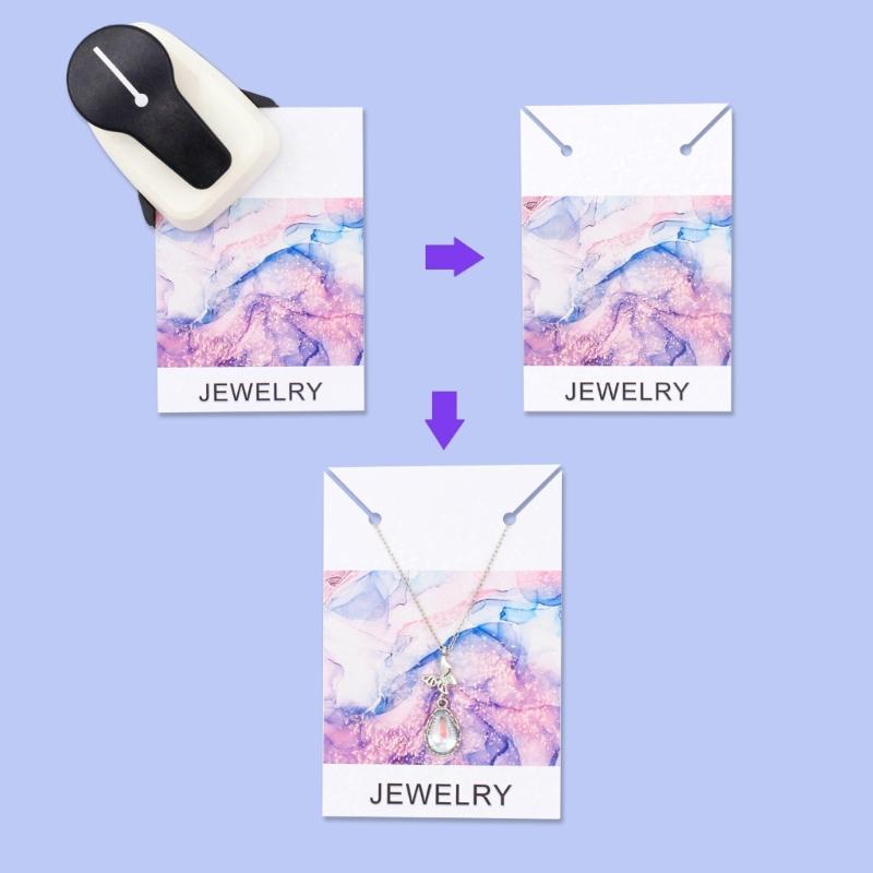 Corner Hole Punch Corner Round Paper Punch Corner Necklace Card Punch Corner Necklace Punch for Displaying Jewelry