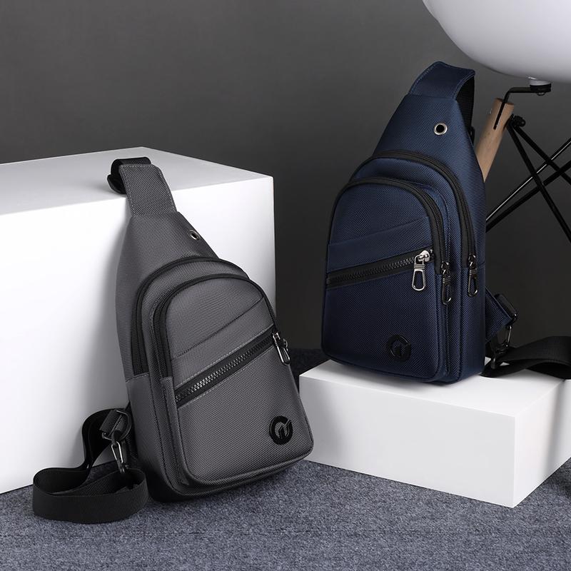 Chest Bag Men's Multifunctional Crossbody Shoulder Bag Large Capacity Nylon Men's Bag