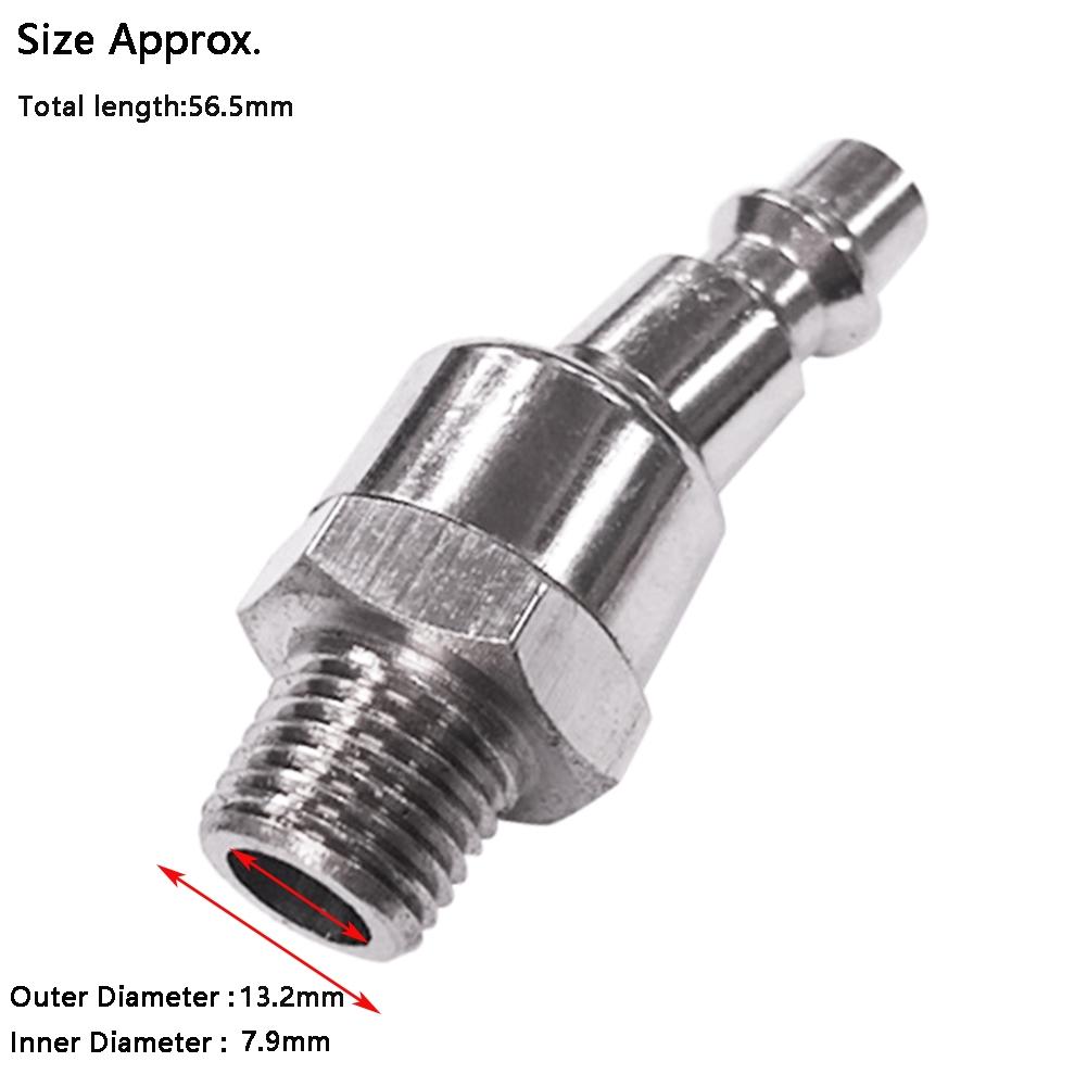 1/4 NPT Pneumatic Quick Joint Set of 2 for Air Compressor with For 360 Rotation