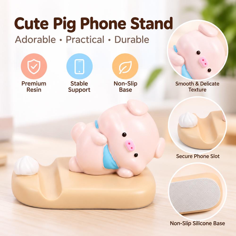 Cartoon Animal Cell Phone Stand Multi-Purpose Desk Ornament Cute Mobile Holder Giving
