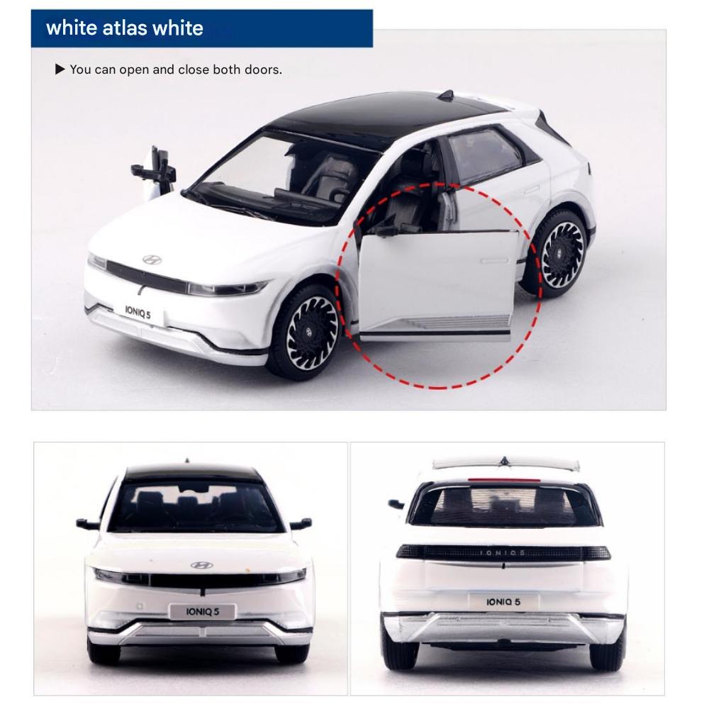 Hyundai Motor Car IONIQ5 Mini Diecast 1:38 Car, Option3Color, Pull Back Toy