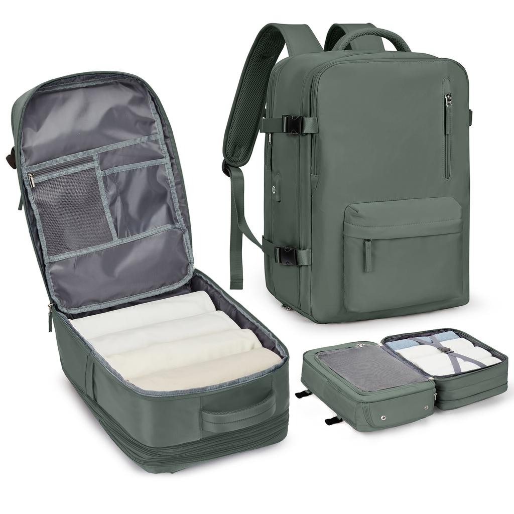 Reise-Laptop-Rucksack für Damen und Herren, College, erweiterbare USB-Tasche, große Kapazität, 17,3 Zoll, wasserdicht, Outdoor-Schuhaufbewahrung, Herrentasche