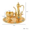 Metal Wine Set Flagon Wine Glass Storage Tray Wine Pot Wines Dispenser Goblet Offering Cups Emergency Kit Barware Bar Sets