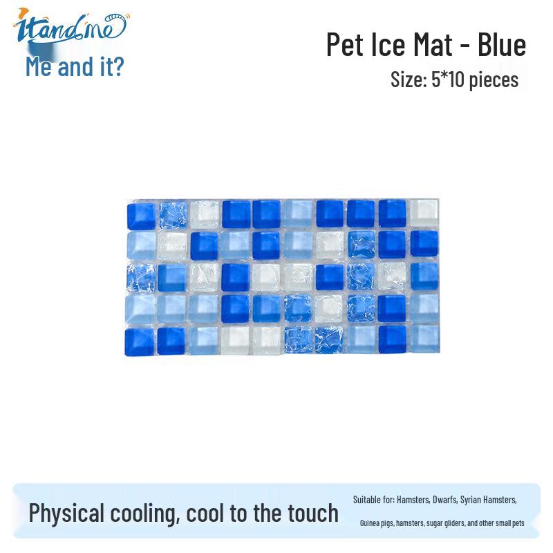 Thickened Ice Crystal Cool Pad for Small Pets: Hamsters, Guinea Pigs, and Rabbits - Ideal for Summer Heat Dissipation