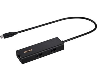 BUFFALO LAN Adapter Hub USB-C (Black) LUD-U3-CU101BK