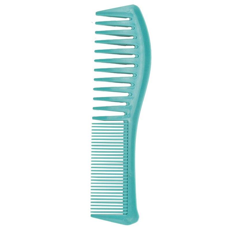 Large Toothed Comb Hairdressing Plastic Wide Toothed Comb Household Anti-static Curly Hair Large Wave Shaped Comb Styling Tools