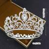 Round Crown Metal Crown Tiaras Wedding Tiaras Crown for Bridal Princess Parties