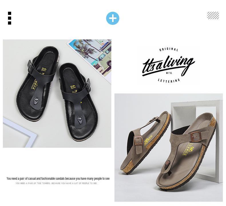 Ciabatte Sandali da Spiaggia Antiscivolo Resistenti all'Usura alla Moda da Uomo - Taglia Grande Scarpe Moda Casual da Esterno