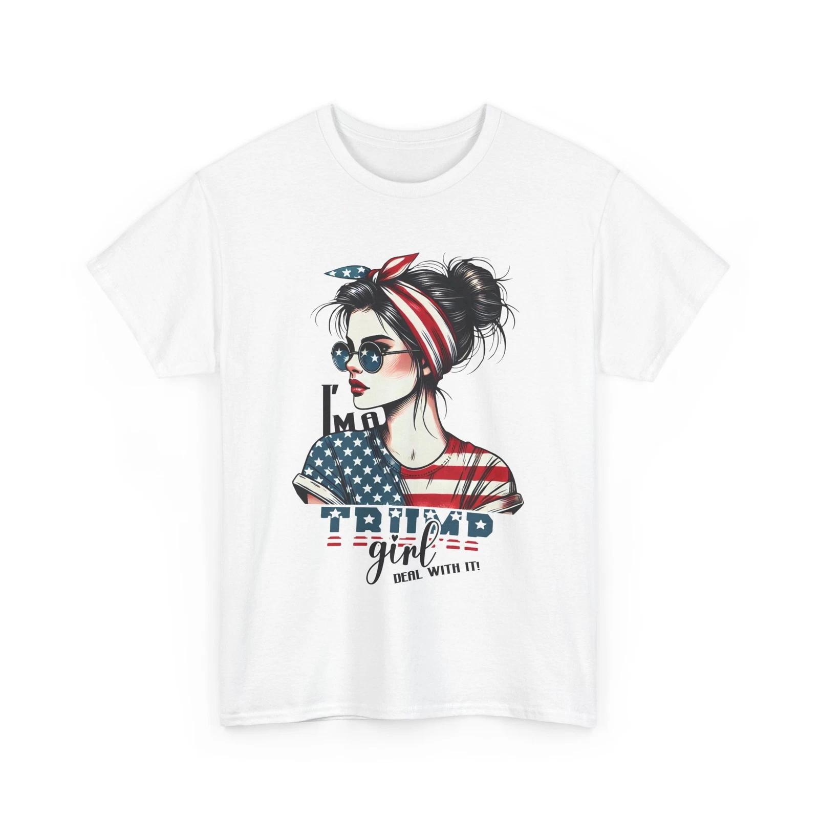 

American girl T-Shirt | Show Your Strength & Patriotism | Trump Girl Shirt 4XL