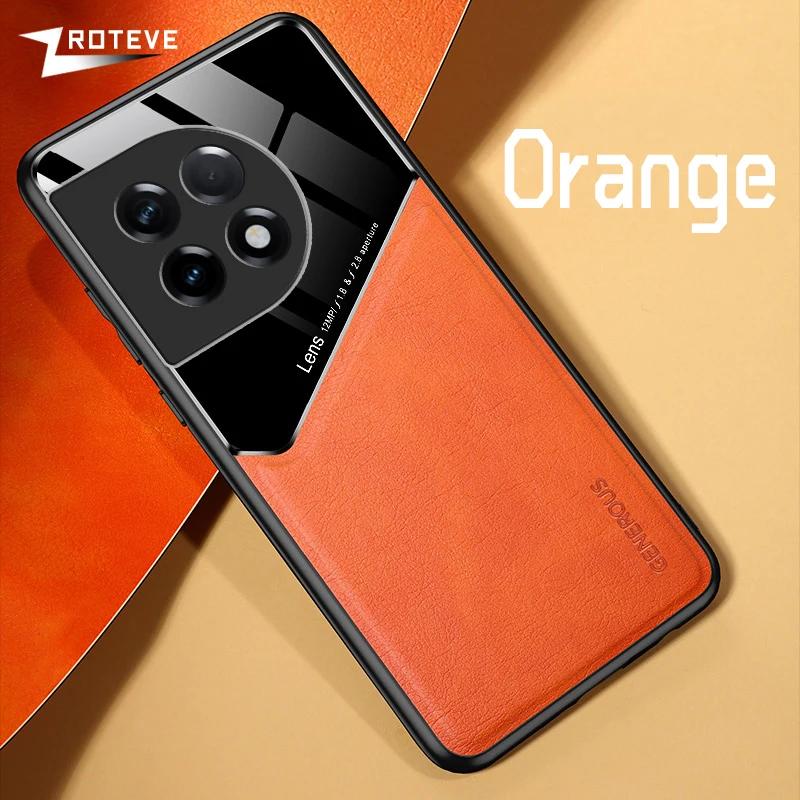

Чехол для OnePlus11 Zroteve из ПУ кожи, автомобильный магнитный жесткий ПК чехол для OnePlus 11 11R 12 12R One Plus 10 R 10T OnePlus10 Pro Чехлы CHINA&OnePlus 10T оранжевый