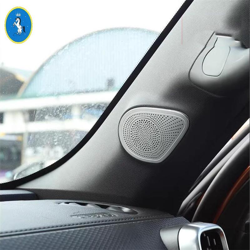 Silver Car Pillar A Speaker / Handle Bowl Horn / Roof Reading Light Lamp Panel Accessories Cover Trim For Haval Dargo