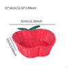Apple Design Handcrafted Basket for Fruits and Cookies, Imitation Rattan