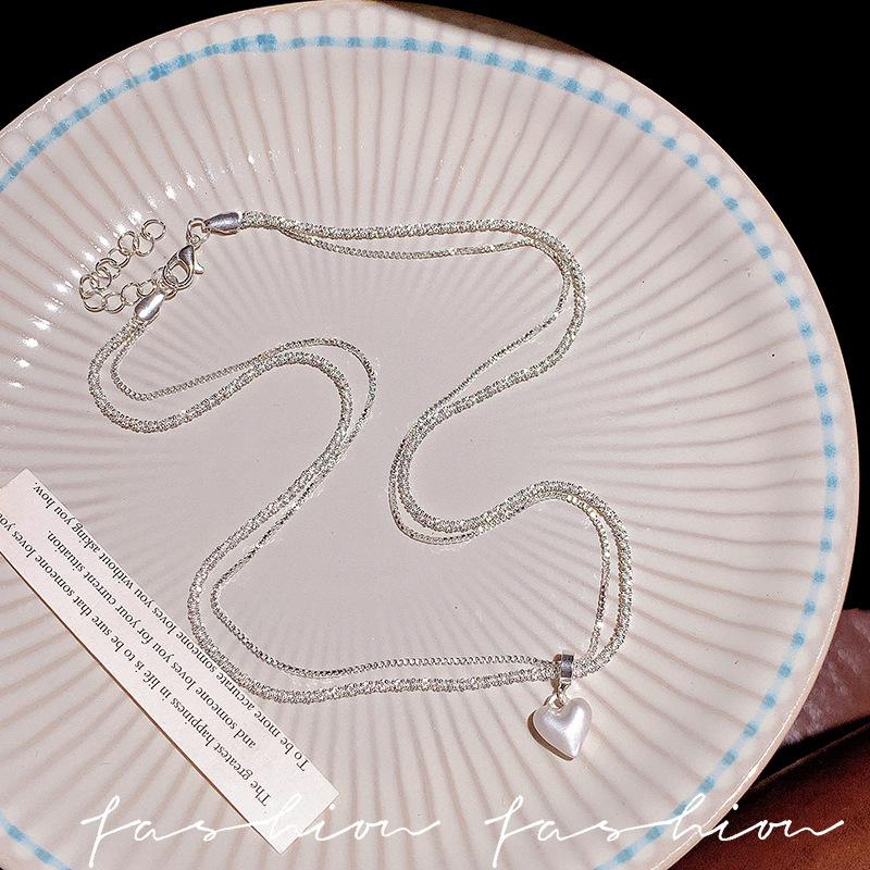 Female Light Luxury Niche Versatile Love Pendant Necklace