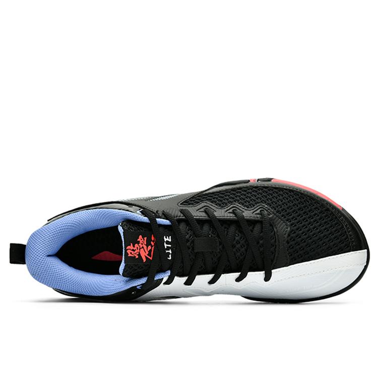 Li Ning Saga 2 Lite Rubber Breathable Low Top Badminton Shoes Unisex Black White AYTT003-1