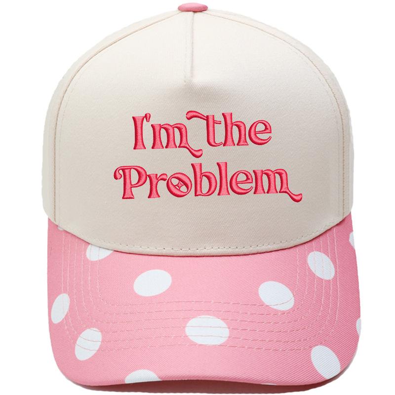 I'm the Problem Fun Embroidery Color Matching Truck Driver Hat Men's and Women's Casual Shade Baseball Cap