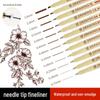 Letu 112 Brown Fine Liner Needle-tip Waterproof Quick-dry Sketch Pen for Manga Art Design