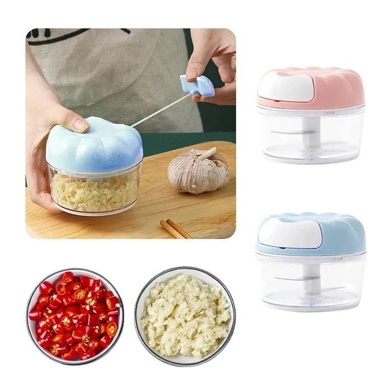 Mini Tritatutto per Alimenti Aglio Verdure Tritatutto Mincer Frullatore Pressa Gadget da Cucina Portatile Multifunzionale Macchina per Cipolle Verdure
