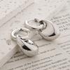 Luxury Clip-On Arch Earrings - Triomphe Inspired Gold-Tone Personalized Jewellery for Women's Fashion Gifts