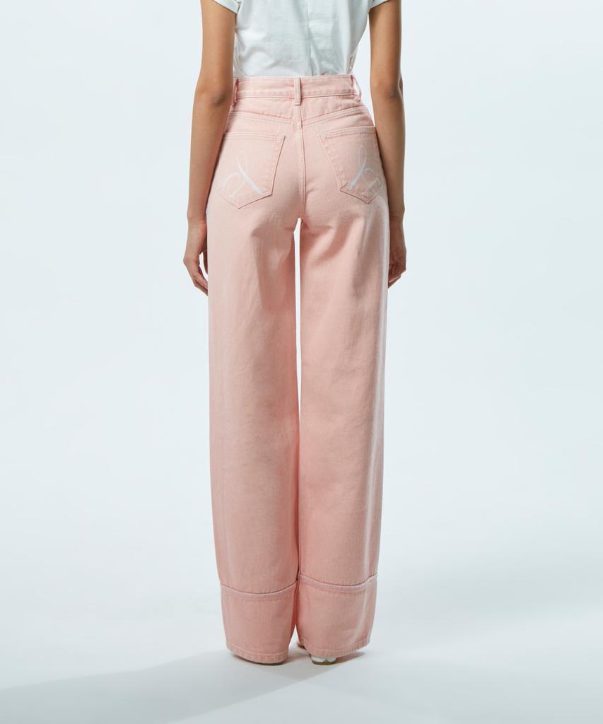 JINBARBIE Roll-Up Pants Peach