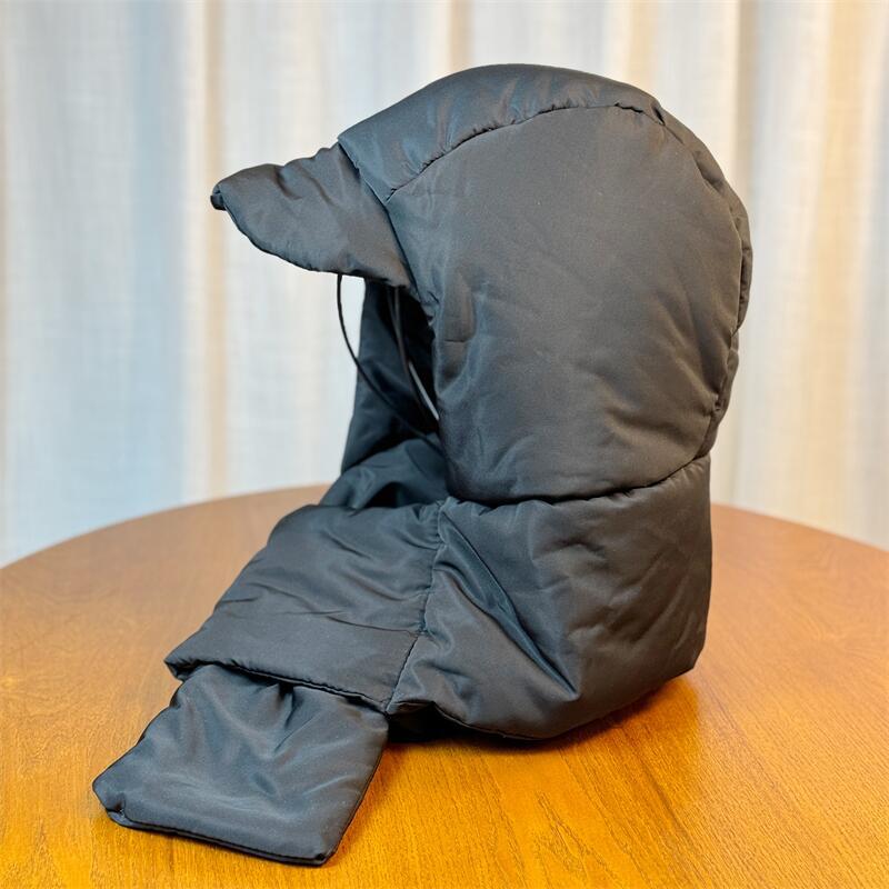 

Шапка Шарф Все в одном Шапка с отворотом для женщин Зимний стиль Новая теплая альпинистская хлопковая шапка для мужчин Ветрозащитная и водоотталкивающая one size