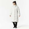 Mizuno Hybrid Down and 32MEB852 Women's Coat, Water-Repellent Padded, Off-White,