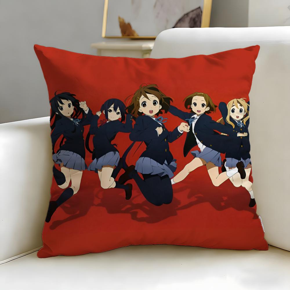 classic anime KON Cushion Cover Soft  EasyWash Pillow Case  Versatile for Couch Bed Travel and Office