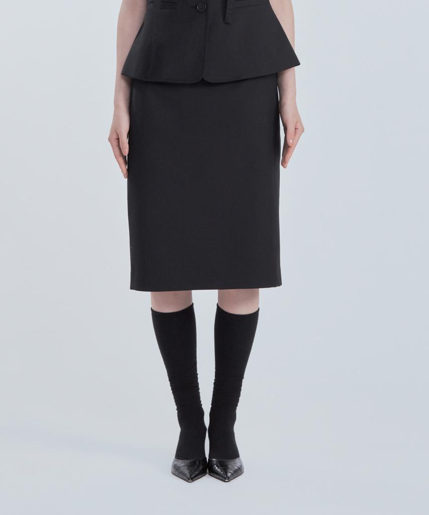Mausolleum Mac Suit Midi Skirt - Black