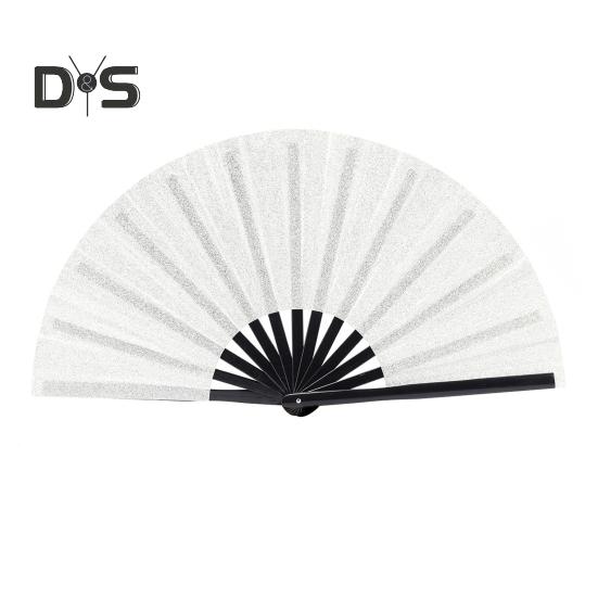 10 Zoll Bunter Volkshandwerk-Handfächer Ergonomischer Griff Tanzaufführung Theaterfächer Stilvolles Accessoire