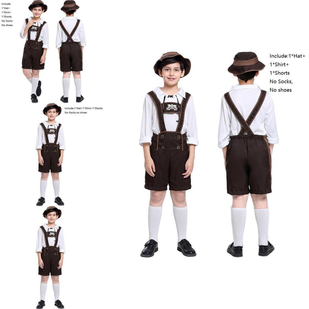 Premium Quality Children's German Oktoberfest Costume For Halloween And Cosplay